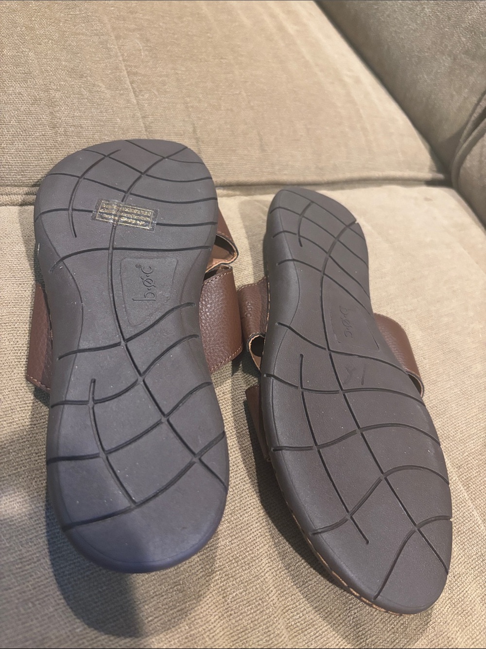 b.o.c. Dark Brown Crisscross Slide Sandals - Picture 3 of 5